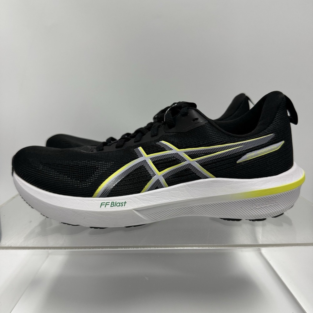 ASICS GT-1000 14 Black/Citron 1011C077 Running Stability Shoes Men's Size 9